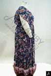 Women's Plus Size Dark Base Floral Print V-Neck Short Sleeve Maxi Dress