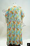 Women's Plus Size Multicolor Floral Print V-Neck Short Sleeve Maxi Dress