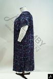 Women Plus Size Floral Print Square Neck Short Sleeve A-Line Casual Dress