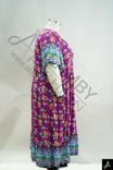 Women Plus Size Colorful Floral Print V-Neck Short Sleeve Casual Dress