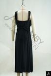 Women Plus Size Black Sleeveless Cami Midi Dress