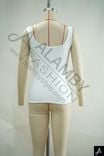 White Basic Scoop Neck Cami Tank Top