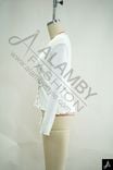 White Henley Neck Long Sleeve Fitted Knit Top