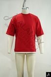 Men's 100% Cotton Crew Neck Short Sleeve T-Shirt, Red