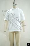 Men's 100% Cotton Short Sleeve Polo Shirt, White