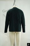 Men's 100% Cotton Crew Neck Long Sleeve T-Shirt, Black