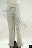 Men's 100% Cotton Casual Drawstring Pants, Light Gray