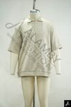 Men's 100% Cotton Short Sleeve Polo Shirt, Beige