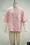 Men's 100% Cotton Crew Neck Short Sleeve T-Shirt, Light Pink