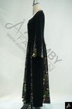 Black Sweetheart Square Neck Long Sleeve Flared Maxi Woven Dress