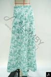 Mint Floral Print High Waist Maxi Woven Skirt