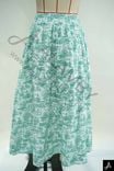 Mint Floral Print High Waist Maxi Woven Skirt