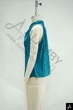 Teal Cowl Neck Sleeveless Knit Top