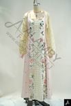 Floral Print Long Slip Dress With Sheer Long Sleeve Cardigan