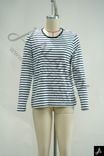 Striped Long Sleeve Crew Neck Top