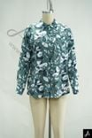 Green Floral Print Long Sleeve Shirt