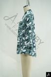 Green Floral Print Long Sleeve Shirt