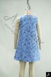 Blue Floral Sleeveless Mini Dress