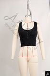 Square Neck Button‑Front Cropped Cami Top