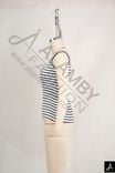 V‑Neck Striped Sleeveless Cropped Cami Top