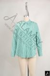 Stand Collar Long Sleeve Blouse