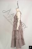 Sleeveless Striped Waisted Dress
