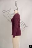 Women's V‑Neck Long Sleeve Ribbed Knit Top