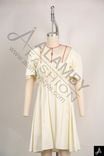 Women’s Square Neck Short Sleeve Gathered Flared Dress