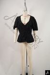 Women's V‑Neck Short Sleeve Peplum Top