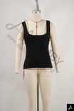 Women's Square Neck Wide Strap Fitted Tank Top