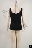 Women's Square Neck Wide Strap Fitted Tank Top