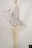 Women Long Sleeve V‑Neck Ruched Blouse
