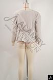 Women Long Sleeve V‑Neck Ruched Blouse