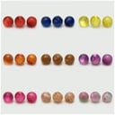Chinese Style Imitation Jade Round Colorful Buttons