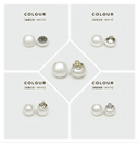 Round pearl shirt buttons