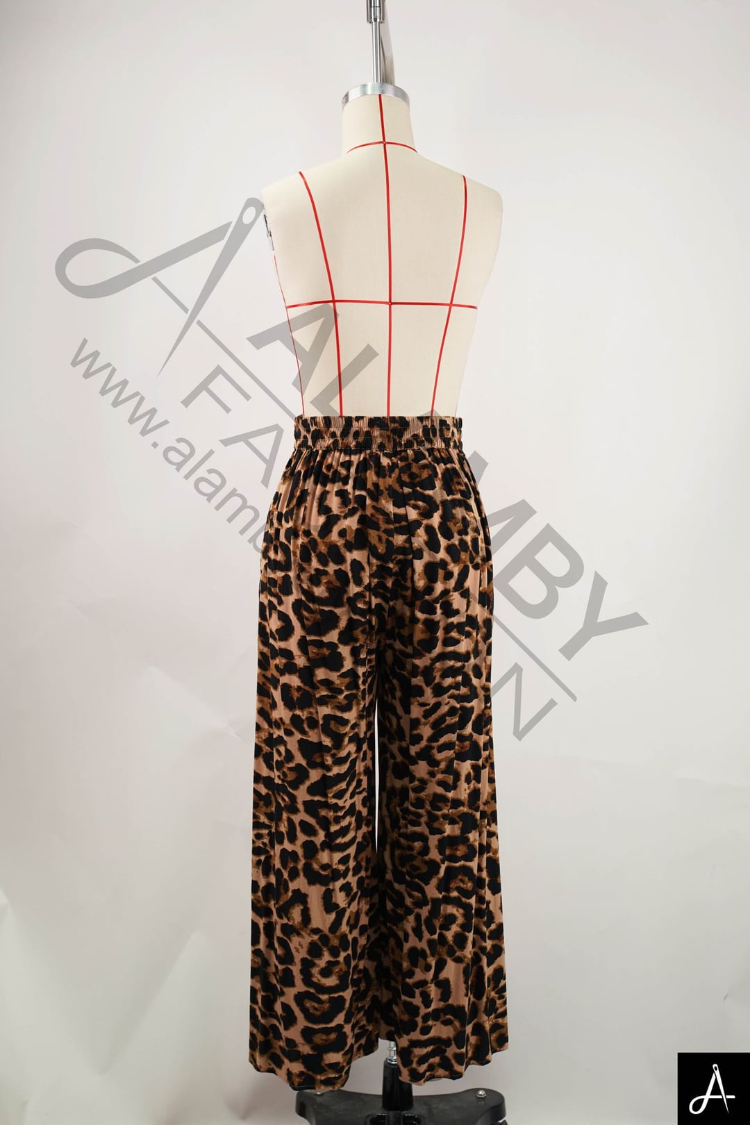 Women High‑Waist Leopard Print Maxi Skirt