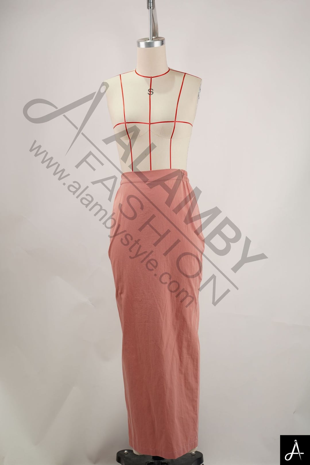 Women High‑Waist Straight Maxi Skirt