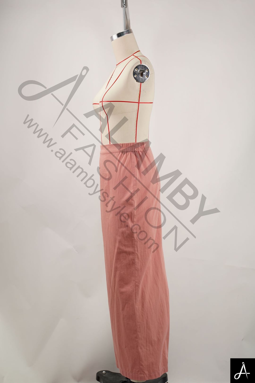 Women High‑Waist Straight Maxi Skirt