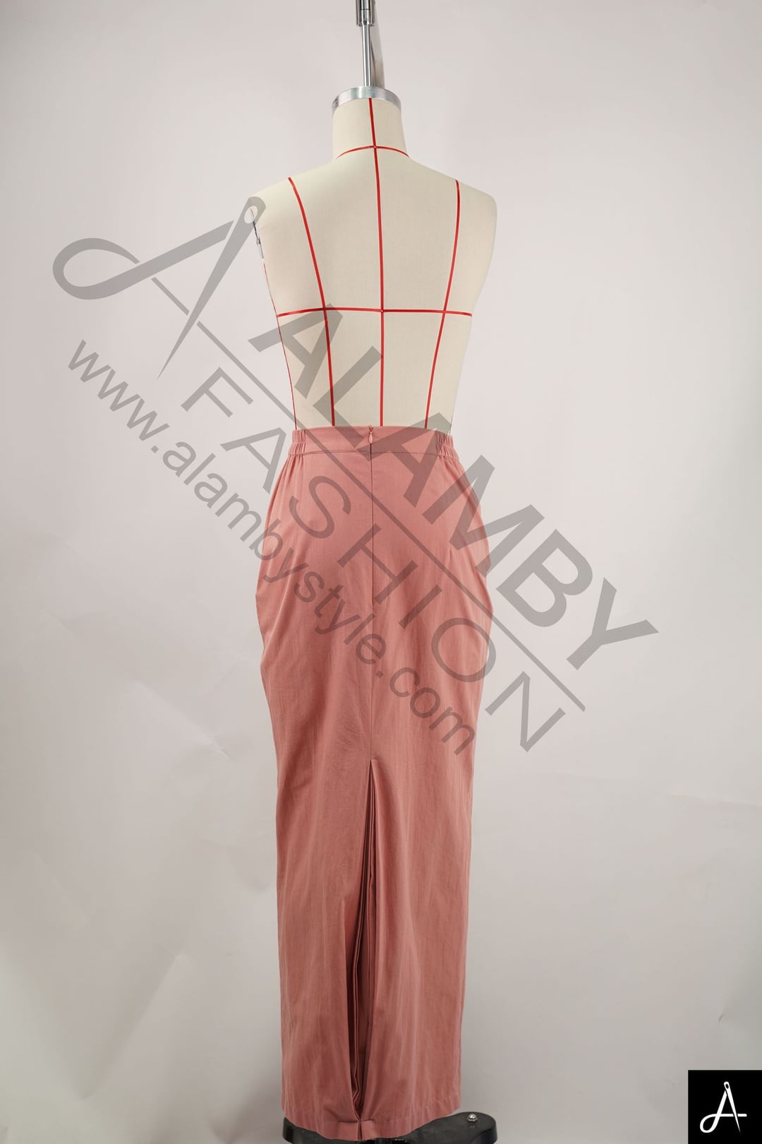 Women High‑Waist Straight Maxi Skirt
