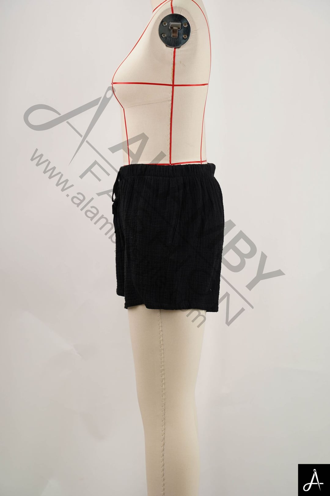 Women Elastic Waist Casual Shorts