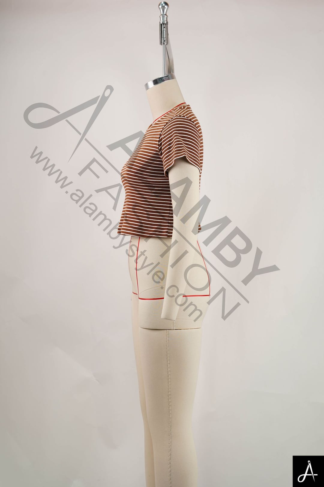 Women Crew Neck Cropped Short Sleeve Top