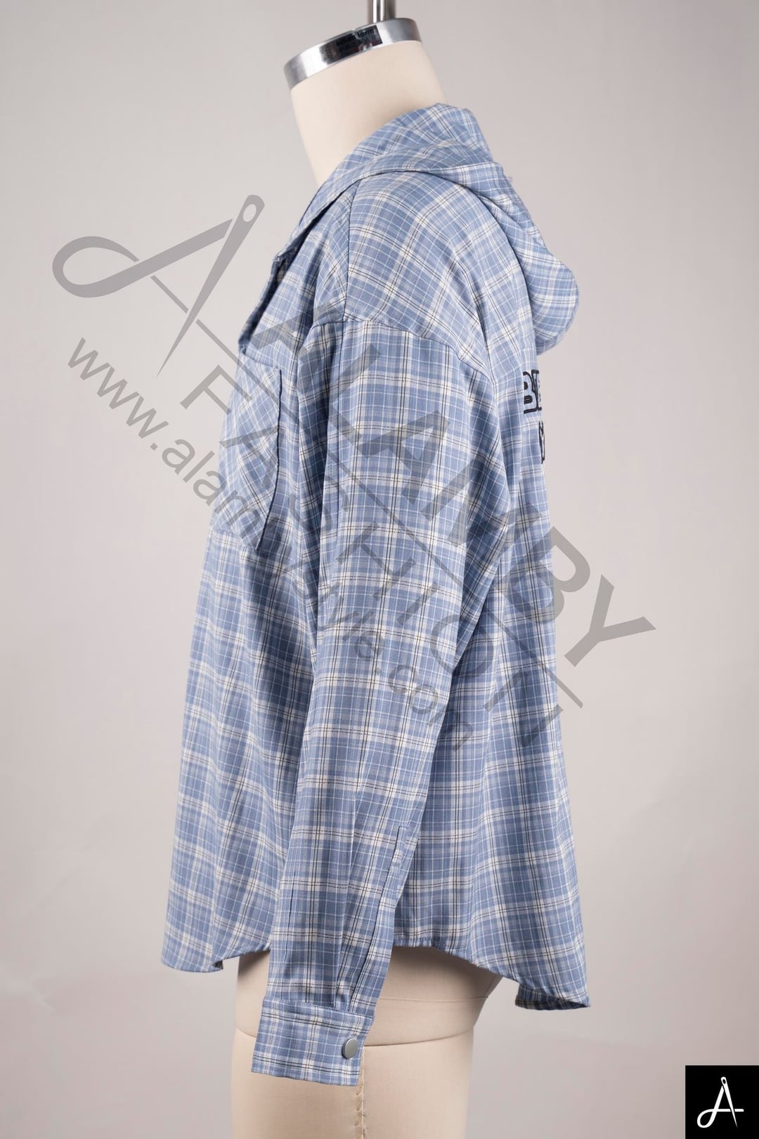 Vintage Plaid Loose Long Sleeve Hooded Shirt Jacket