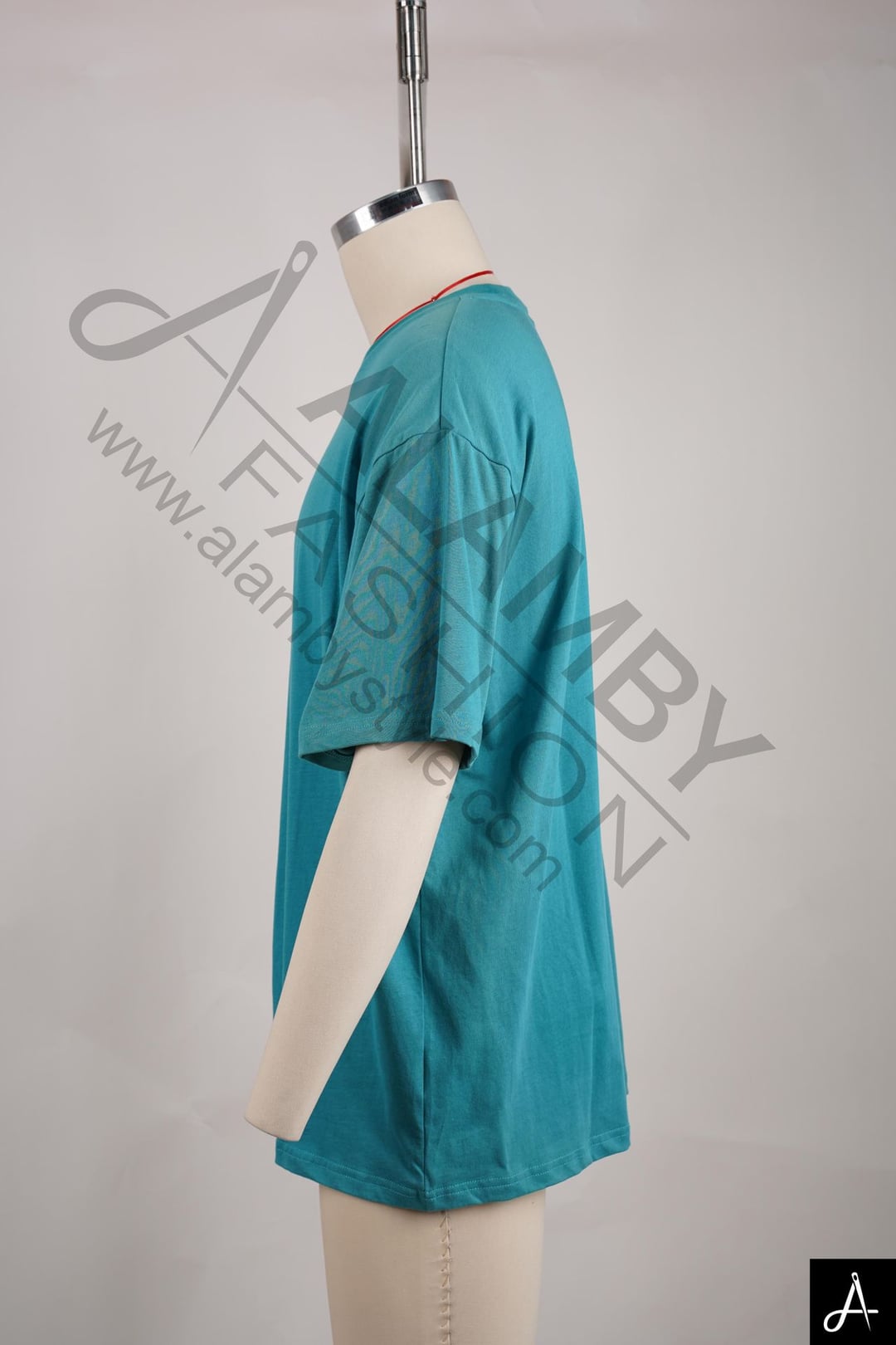 Teal Short Sleeve Crew Neck T-Shirt