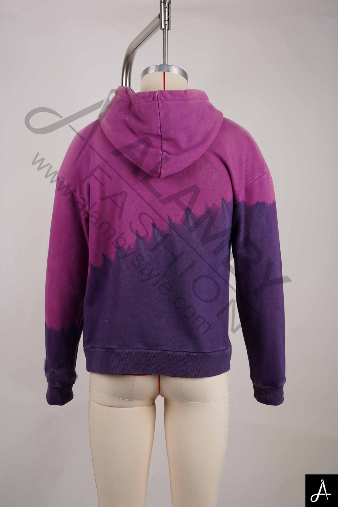 Gradient Tie-Dye Hooded Sweatshirt