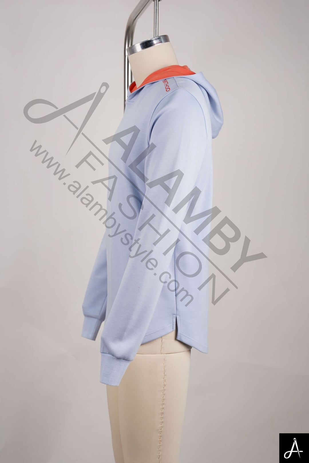 Contrast Collar Crewneck Sweatshirt
