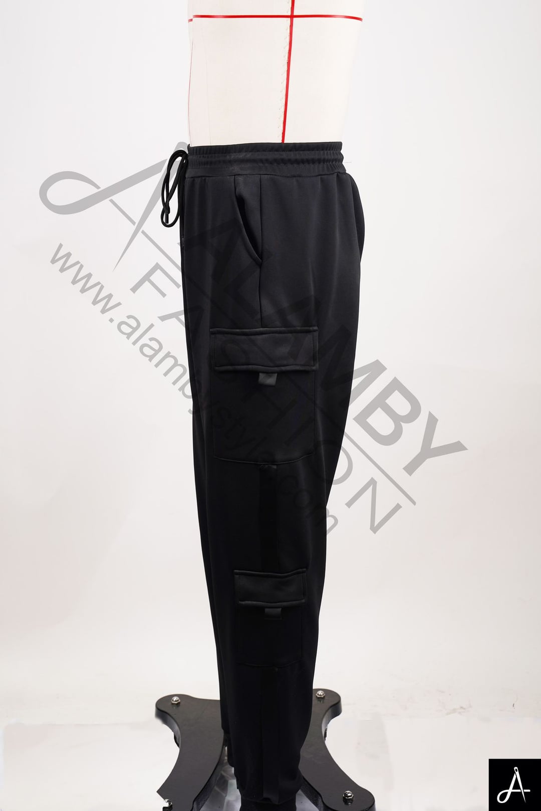 Black Cargo Jogger Pants