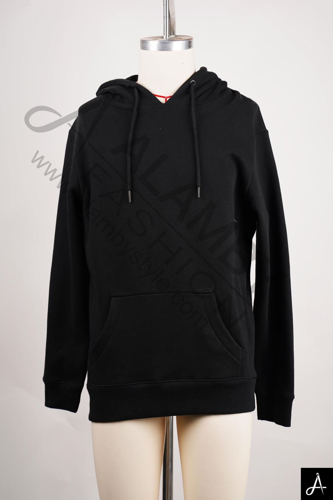 Black Basic Pullover Hoodie