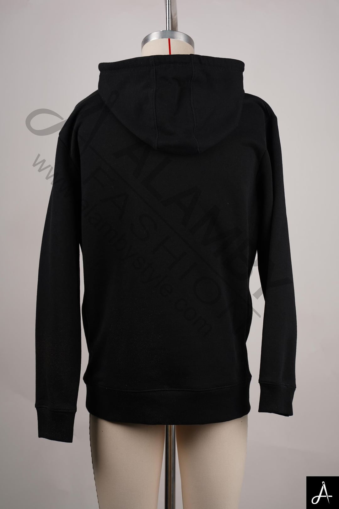 Black Basic Pullover Hoodie