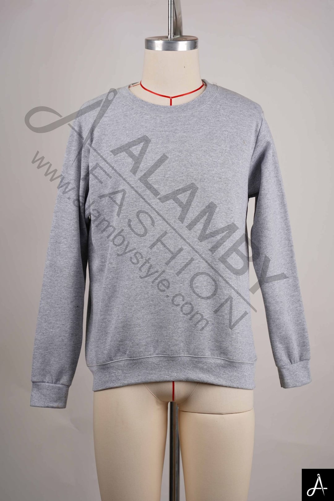 Light Grey Basic Crew Neck Knit Sweater