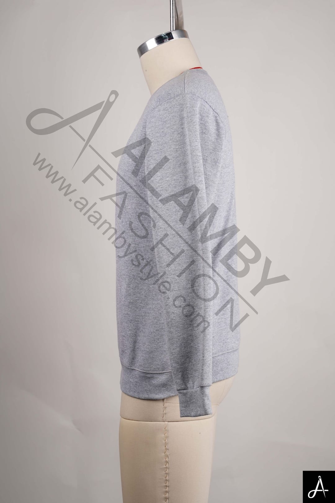 Light Grey Basic Crew Neck Knit Sweater